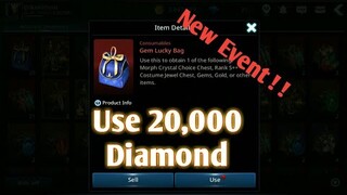 Darkness Rises : Purchased Gem Lucky Bag 20 Times