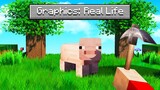 Playing Minecraft With REAL LIFE GRAPHICS