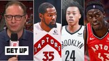 Woj reports the Raptors could trade Barnes, Siakam & 2 future 1st-round picks for Kevin Durant