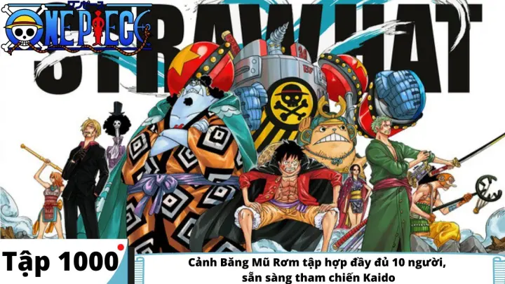 One Piece Tập 1000 Cảnh Băng Mũ Rơm Tập Hợp đủ 10 Người Sẵn Sang Tham Chiến Kaido đảo Hải Tặc Bilibili