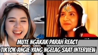 MUTE NGAKAK PARAH MELIHAT ANGIE DI INTERVIEW