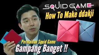 Cara Membuat ddakji Permainan SQUID GAME || How To Make ddakji Squid Game