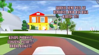 AKHIRNYA NEMU PETA KE RUMAH KARTUN OMAR HANA YANG ADA DI TV!! SAKURA SCHOOL SIMULATOR