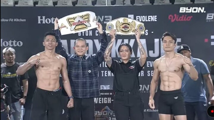 PRESSCON & WEIGH IN KKAJHE VS RANDY PANGALILA || RANDY PANGALILA VS KKAJHE