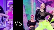 Comparison of idols dancing when they are comfortable and when they are not comfortable