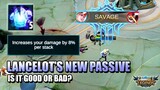 NEW PASSIVE SKILL FOR LANCELOT - IS IT BETTER OR WORSE? Mobile Legends: Bang Bang