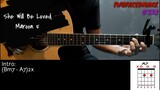 She Will Be Loved - Maroon 5 (Guitar  Cover With Lyrics & Chords)