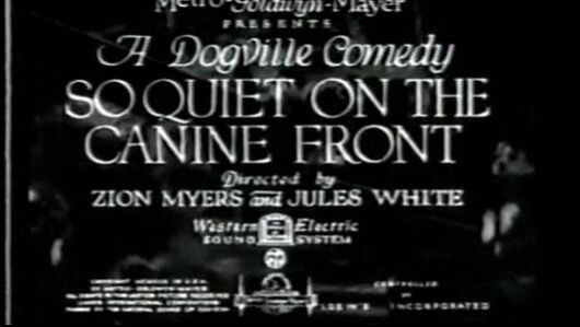 A Dogville Comedy So Quiet on the Canine Front (1931)