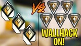 Valorant: 3 Radiant VS 5 Bronze Players with Wall Hacks! - Who Wins?