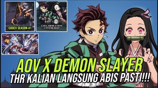 RESMI!! AOV X DEMON SLAYER IS REAL!! TANJIRO DAN NEZUKO BAKAL KETEMU SAITAMA AMA KIRITO WKWKKW 😂😂