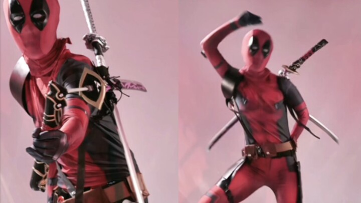 When you see me, 207 bones will appear in your body. Deadpool cosplay byebyebye dance