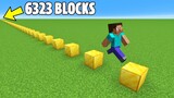Jumping 6323 Blocks to Break a Minecraft Record