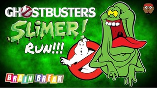 Slimer Run - A Halloween Brain Break | Halloween Sing-Along | Kids Halloween Songs & Nursery Rhymes