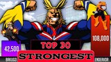 My Hero Academia Power Levels - Top 30 strongest My Hero Academia power levels - SP Senpai 🔥