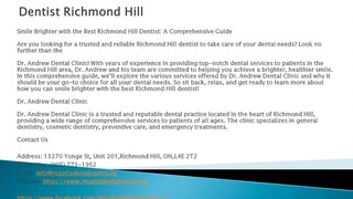 Dentist Richmond Hill