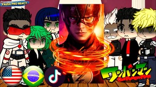 ⚡S-Class Heroes Reacting to Flash || one Punch Man || THE FLASH GACHA