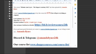 [$170] Melanie Ann Layer – The Impact Academy (Shoppycourses.com)
