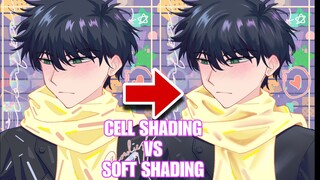 Perbedaan Cell Shading vs Soft Shading (Coloring)