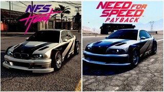 NFS HEAT vs NFS PAYBACK MOST WANTED'05 M3-GTR COMPARISON(ENGINE SOUND + GAMEPLAY)