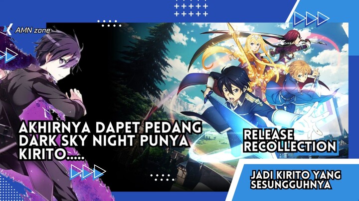 Akhirnya Dapet Dark sky Night Sword Punya Kirito... !!! Sword art Online Integral Factor