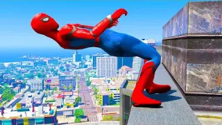 GTA 5: Falling off Highest Buildings #5 - GTA 5 Funny Moments & Fails, Gameplay