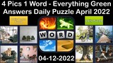 4 Pics 1 Word - Everything Green - 12 April 2022 - Answer Daily Puzzle + Bonus Puzzle