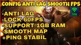 LATEST! CONFIG ANTI LAG | ANTI FPS DROP | SMOOTH MAP + PING STABIL | MOBILE LEGENDS 2020