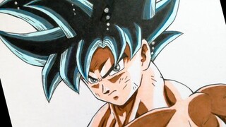 วิธีการวาด GOKU Ultra Instinct Easy ดราก้อนบอล ซูเปอร์