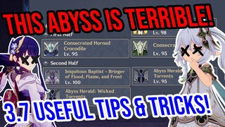 3.7 Abyss 12 is TERRIBLE! Tips, Tricks & Speedrun! Genshin Impact