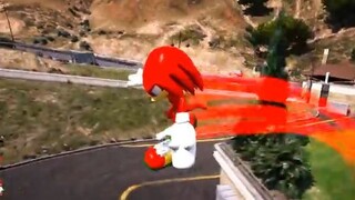 GTA 5 - Knuckles Chuột Sonic tốc độ lấy được cơ thể Titan truyền thuyết Kongzill