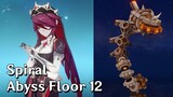 2.8 Spiral Abyss Floor 12 (4 Star Team) - [Genshin Impact]