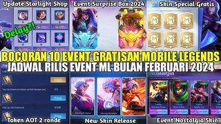 BOCORAN 10 EVENT GRATISAN MOBILE LEGENDS FEBRUARI 2024! SURPISE BOX, TOKEN AOT 2 RONDE, NOSTALGIA