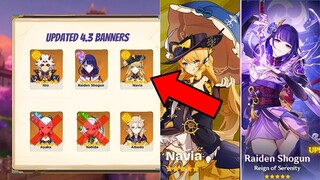 EXPECTED BANNERS: NAVIA, Raiden, Itto & Albedo in Version 4.3 - Genshin Impact