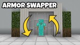 Armor Stand Swapper(ALL 4 ARMORS) Tutorial in MINECRAFT BEDROCK!!!