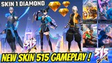 NEW SKIN 515 GAMEPLAY! GILA CUMA 1 DIAMONDS TAPI EFEK NYA KEREN PARAH - Mobile Legends