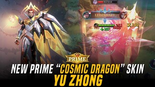 NEW PRIME Skin: YU ZHONG 'Cosmic Dragon' Full Gameplay! | Mobile Legends: Bang Bang