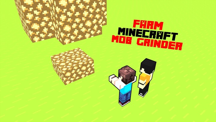 Permainan Animasi Mob Grinder Emon,  Rumah Besar Emon, Rumah Kecil Emon, Dan Lainnya! Minecraft #14