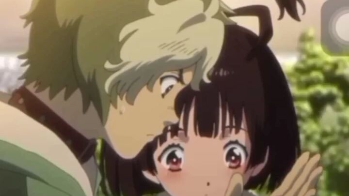 kissing in anime, its so cute
