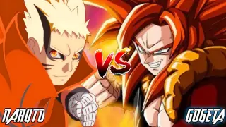 NARUTO BARYON VS GOGETA (Anime War) FULL FIGHT HD