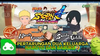 NARUTO STORM 4 DI GLOUD GAMES ANDROID | KELUARGA NARUTO VS KELUARGA SASUKE