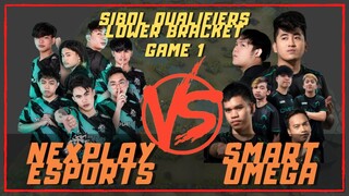 NEXPLAY EVOS VS SMART OMEGA | GAME 1 | SIBOL QUALIFIERS LOWER BRACKET