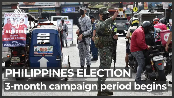 Philippines kicks off three-month presidential election campaign