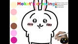 How to draw Chiikawa rabbit (ちいかわ うさぎ) easy step by step for kids #drawsocute