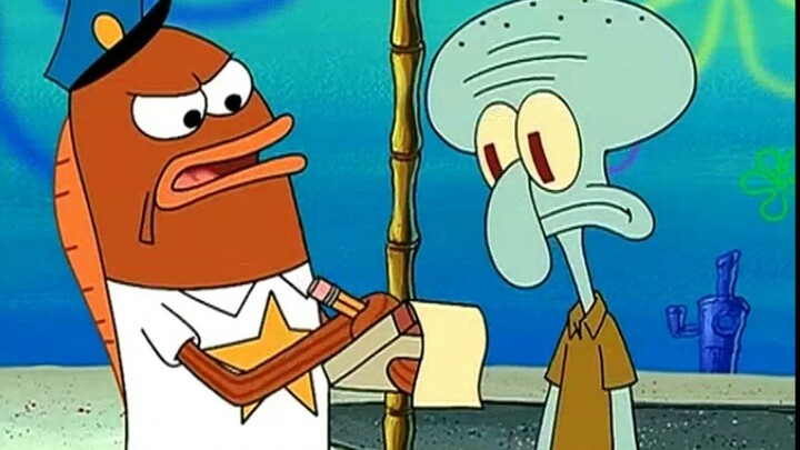 Perilaku membingungkan Bikiniburg! Tahukah Anda berapa kali Squidward didenda? Squidward didenda kol