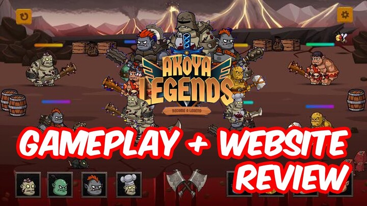 AKOYA LEGENDS | PLAY TO EARN | GAMEPLAY WEBSITE REVIEW