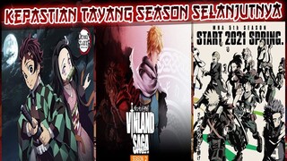 Jadwal Rilis Anime Kimetsu No Yaiba Season 2, Vinland Saga Season 2, Boku No Hero S5