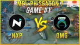 NXP vs OMG (GAME 1) Nexplay VS Omega Esports | MPL-PH S7 Week 5 Day 3