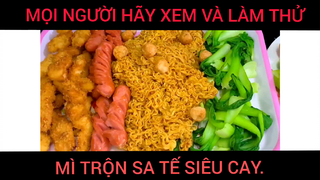 Mì Trộn Sa Tế Siêu Cay, Mọi Người Đã Ăn Chưa?? #videoyeuthich