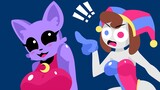 Catnap Girl VS Pomni | Poppy Playtime chapter 3 Animation