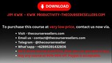 Jim Kwik – Kwik Productivity - Thecourseresellers.com